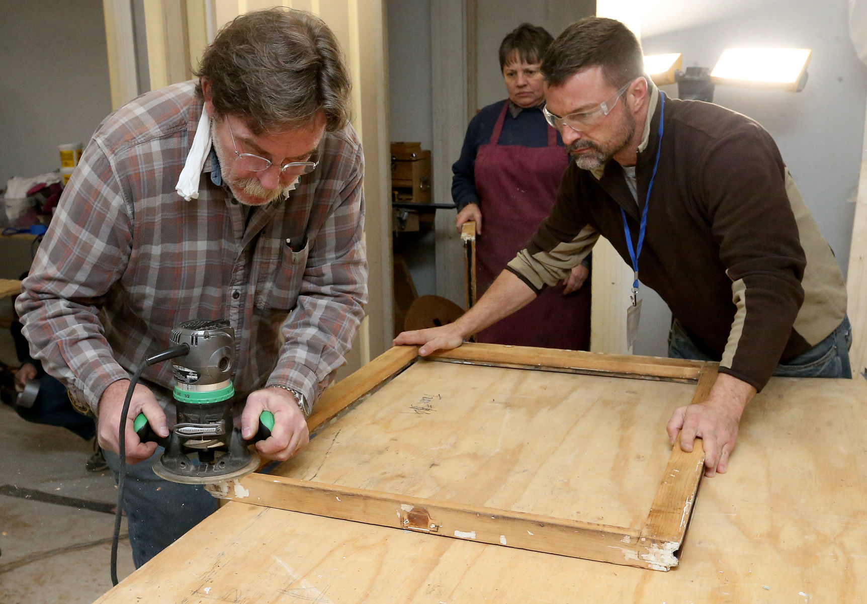Window workshop, Bob Yapp, Belvedere School, Hannibal, Missouri
